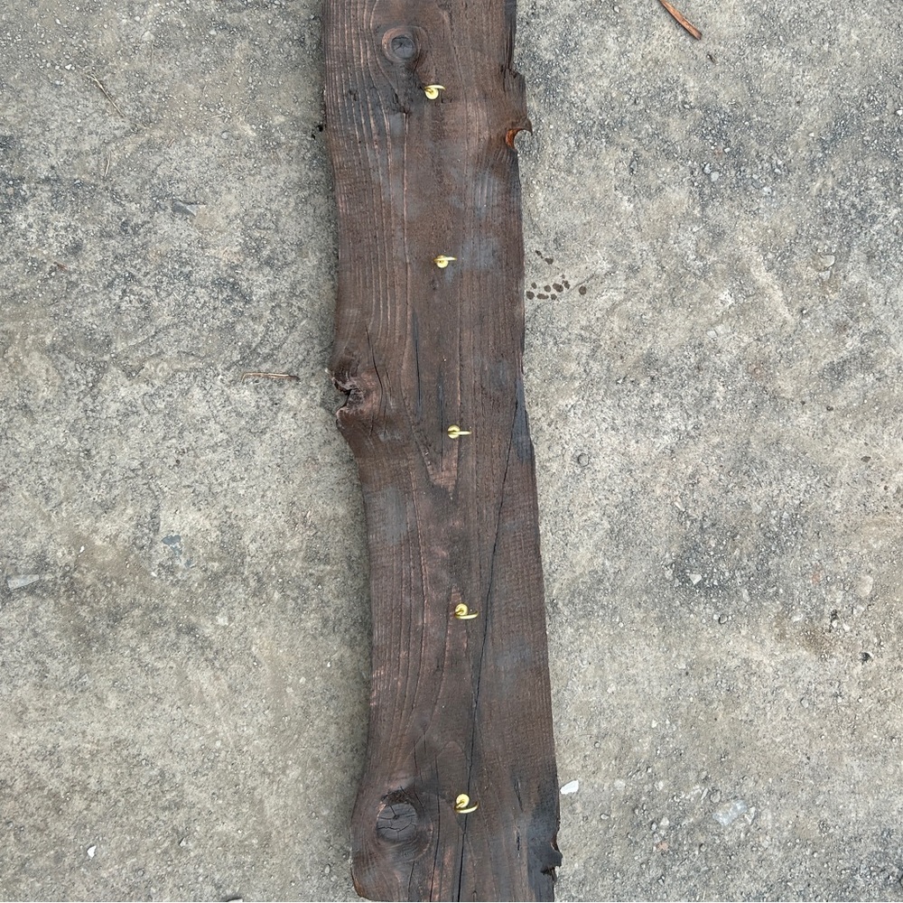 Rustic Brown Wooden Wall Hook